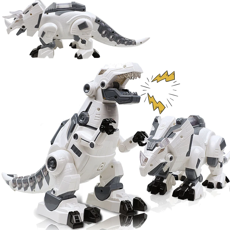 

Music Electric Walking Dinosaur Robot Electronic Sound Spray Mechanical Animal Model Dinosaur Robot Tyrannosaurus For Kids Toy