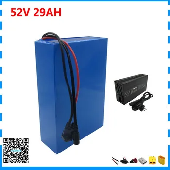 

14S 2000W 52V Electric bicycle scooter battery 51.8V 29AH Li-ion battery pack with NCR18650PF 2900mah cell 50A BMS