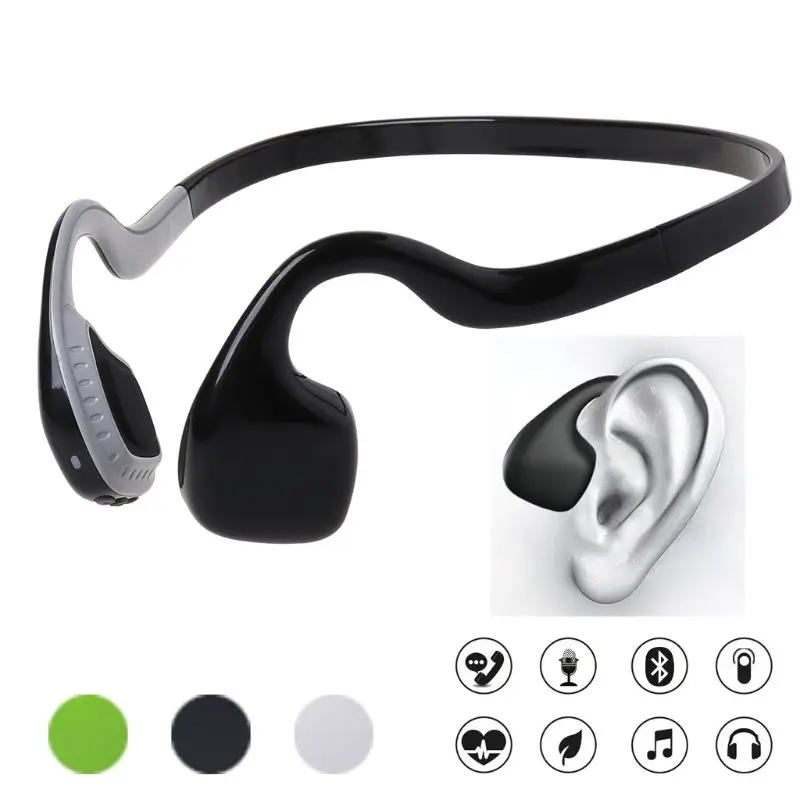 Спортивные наушники Bone Conduction Bluetooth 5,0, беспроводные наушники с микрофоном