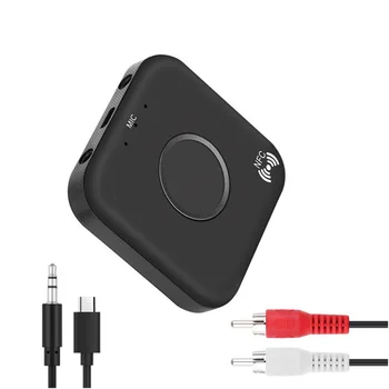 

New Bluetooth 4.2 Audio Receiver 3.5mm Jack AUX Wireless Adapter Car Handsfree Call &Microphone Bluetooth Receiver