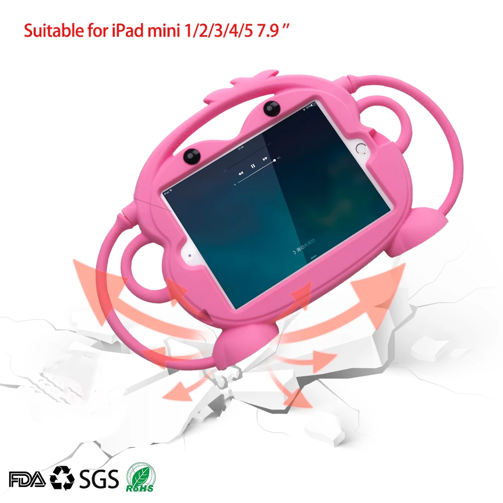 Силиконовый чехол подставка для iPad mini 1 2 3 4 5 7.9 дюймов|Чехлы планшетов и