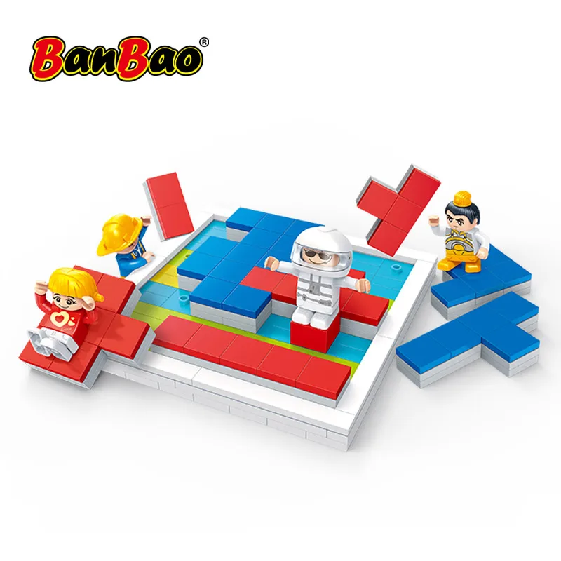 

BanBao 7255 legoEND city DIY Tetris board game Educational Bricks Building Blocks Toys For Children gifts play With friends