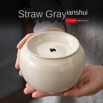 

Water Jianshui Manual Japanese Covered Washing Bei Xi Pot Bearing Shui Yu Ceramic Kung FuT ea Tea Set Siteel Tea Cup Strainer