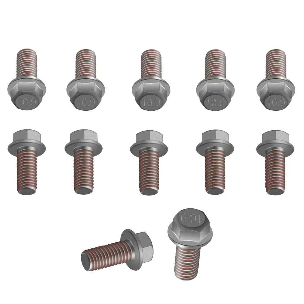 12 x Steel Rotor Bolt Kit, M6x13mm Brake Disc Screws for 50cc-550cc ATV Dirt Bikes