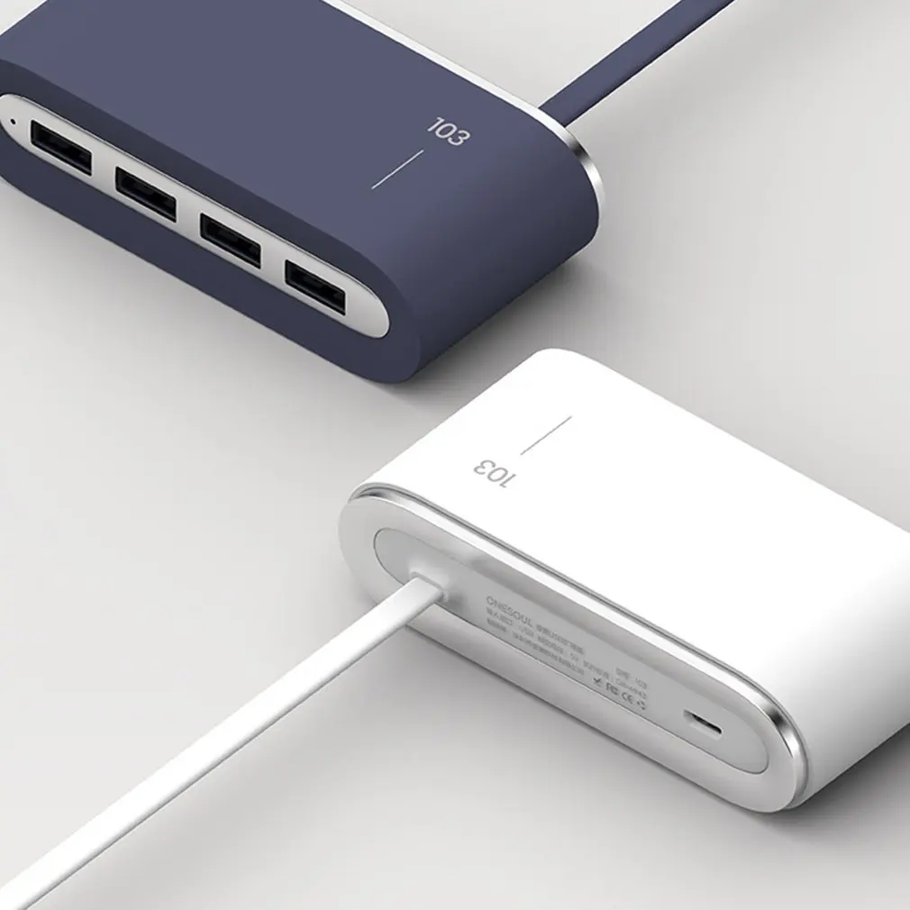 4-портовый USB 2,0 концентратор сплиттер 4 в 1 конвертер usb-хаб