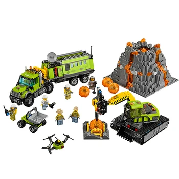 

10641 City Volcano Exploration Base Construction Toy Building Blocks Bricks Compatible Model 60124