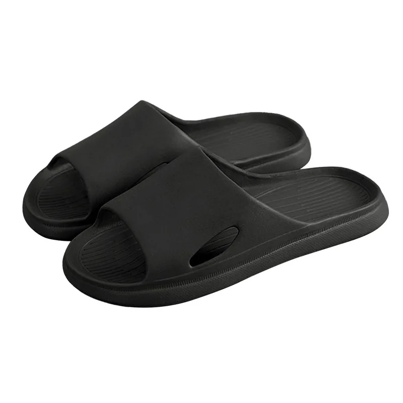 leather indoor slippers New Home Slippers Women Summer Thick Bottom Indoor Couples Home Bathroom Non-Slip Soft Slide Sandals Slippers Flip Flops Shoes washable indoor slippers Indoor Slippers