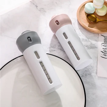 

4-in-1 Lotion Shampoo Gel Dispenser Bottle with Flip Top Cap Plastic Travel Lotion Perfume Remover Water Bottles Dropshipping