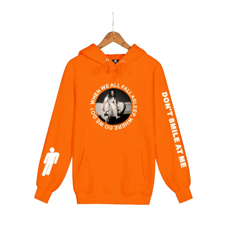Новое поступление года; худи Billie Eilish с принтом для мальчиков и девочек; свитер; модная повседневная одежда; Лидер продаж; толстовки; Kpop