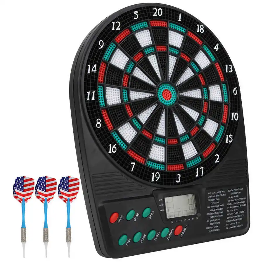 Automatic Electronic Dartboard Darts Game Set LCD Display Scoring Dart Plate Board Home Party Bar Entertainment Games | Спорт и
