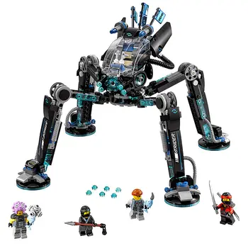 

Compatible lepining Ninjagoe Movie 538pcs Building Blocks toys for Childrens Bricks Water Striders gifts Compatibles 70611