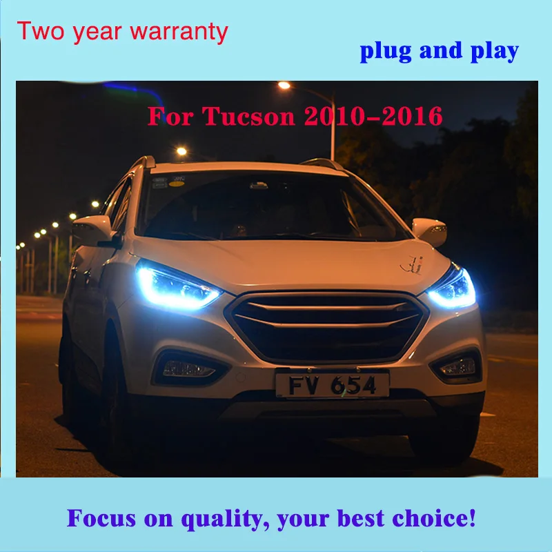 Автомобильный Стайлинг головная лампа для hyundai IX35 фары 2010- новинка Tucson светодиодный фара DRL Hid Bi Xenon авто аксессуары