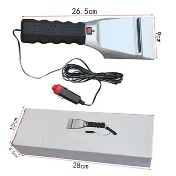 

1pcs 12V Electric Heated Car Ice Scraper Automobiles Snow Removal Shovel Windshield Glass Defrost Clean Tools