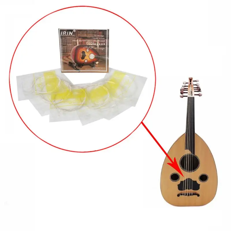 Oud String Ближний Восток lute 11 String нейлон посеребренный O101 022-041 M7DC