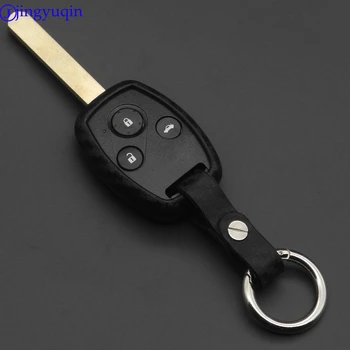 

Carbon Fiber Silicone Car key Case Cover Shell Keychain for HONDA Accord Civic CRV Pilot Fit 2007 2008 2009 2010 2011 2012 2013