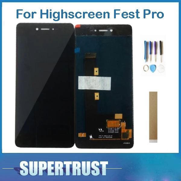 Для высокого экрана Fest Pro ЖК-дисплей+ сенсорный экран дигитайзер сборка черный с лентой и инструментом