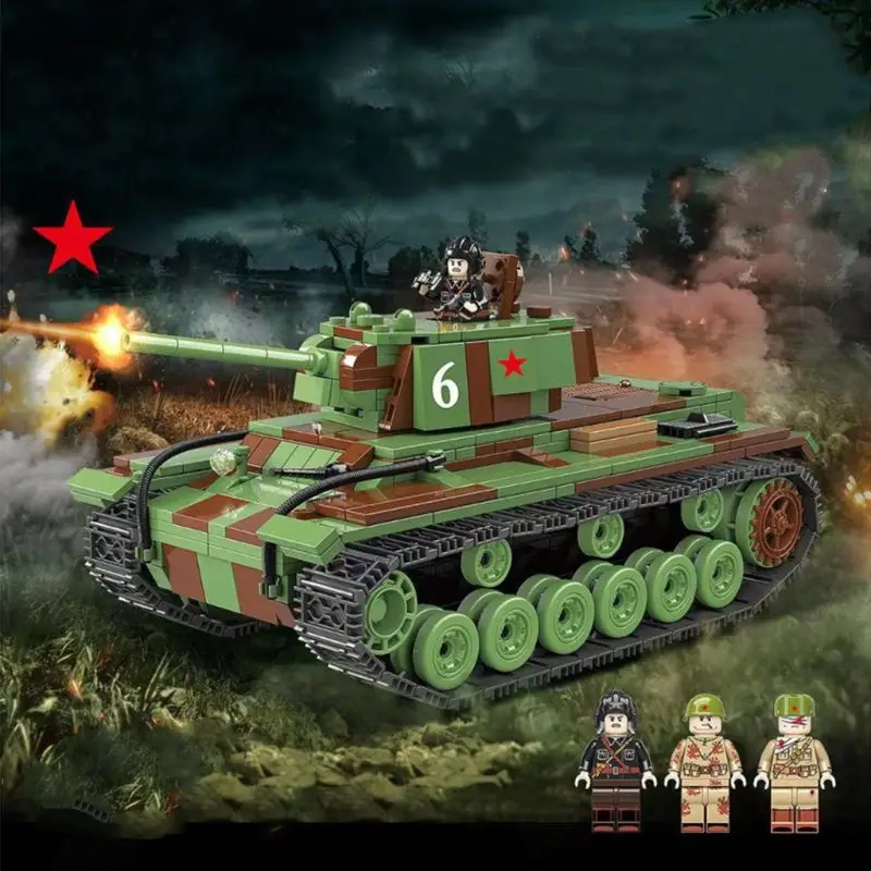 Нестандартный набор армейских танков блочные игрушки для детей старше 6