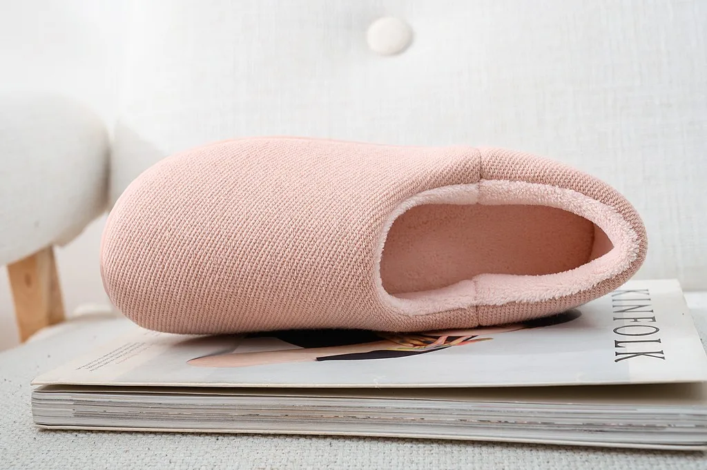 Couple Simple Home Slippers New Fashion Winter Keep Warm Household Casual Cotton Shoes Comfort Cotton Slippers Pantuflas