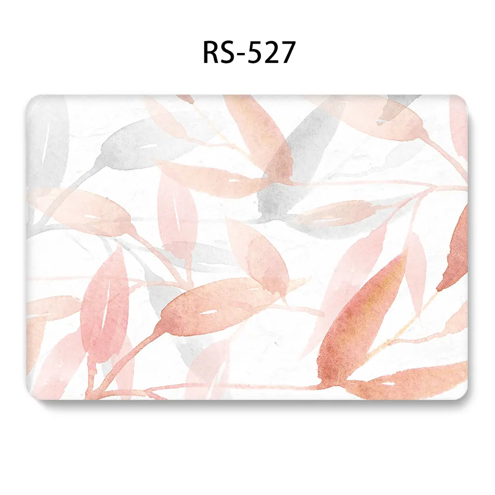 Laptop Case For MacBook Touch ID Air 13 Pro Retina 11 12 13 13.3 15 for mac book New Pro 13 A2159 Touch Bar Shell keyboard Cover - Color: 527