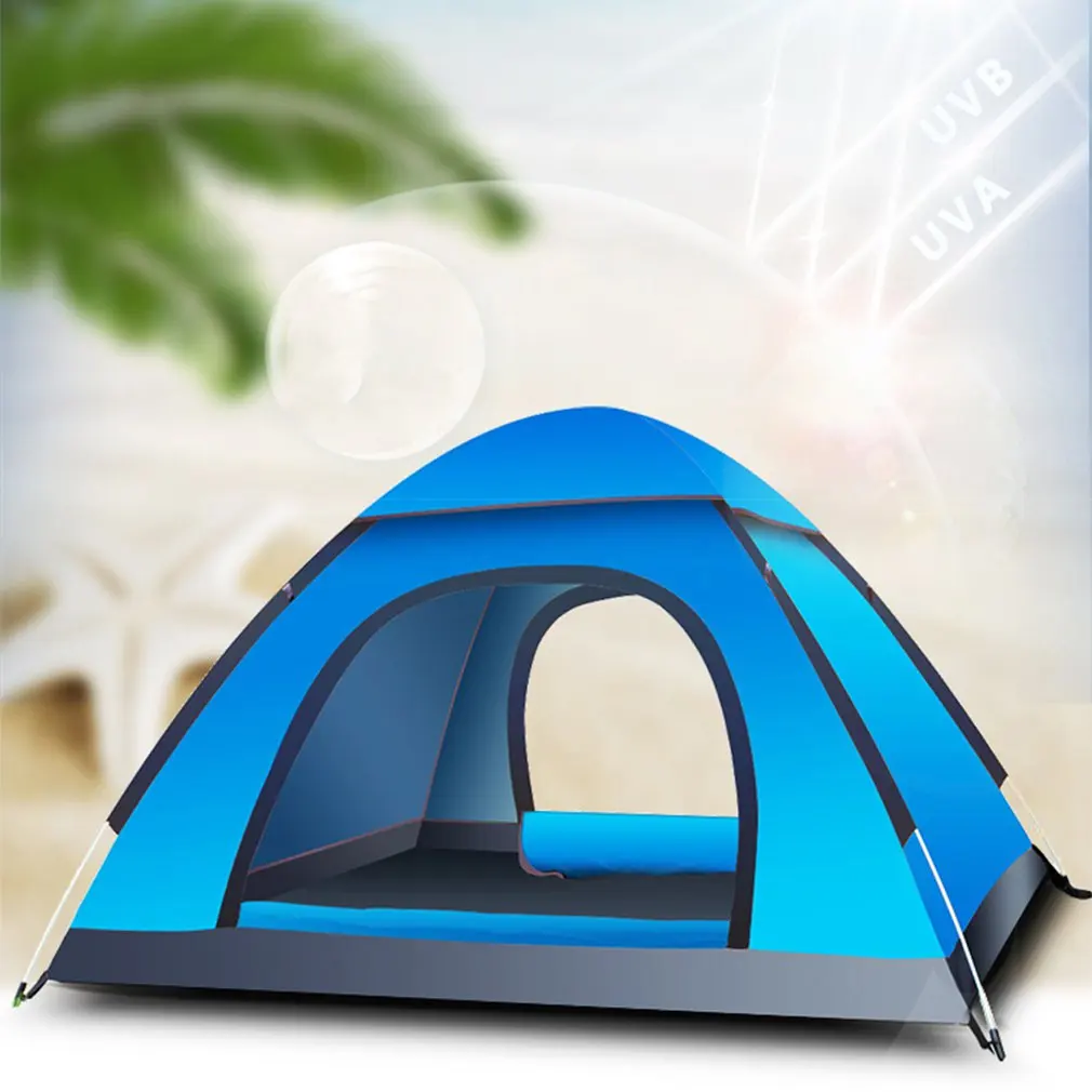 

large family camping tents 3-4 Person Portable Tent Waterproof Tent Shelter Outdoor Picnic Hiking Fishing Recreation Party Ten