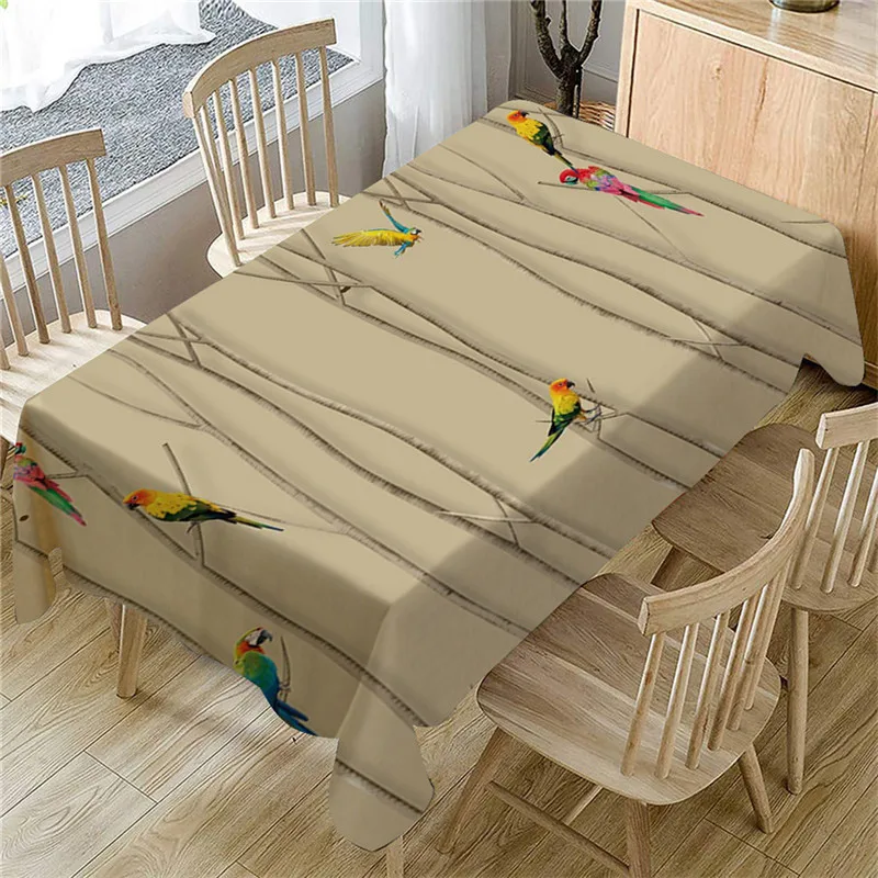 table cloth Primeval 3D Flower Table Cloth Rectangular Tea Table Cover Dining Home Decor manteles de mesa rectangular  #4O09  (3)