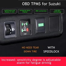 OBD TPMS система контроля давления в шинах в режиме реального времени интеллектуальный мониторинг автоматической двери speedlock для Suzuki Vitara S-cross Alivio