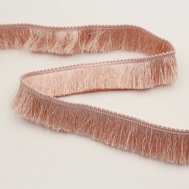 Polyester Lace Fringe Trim Headgear Clothing Pillow Decoration Ribbon Colored Fringe 2.8cm Pink White Black Gray Green 1m