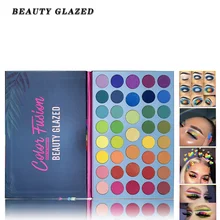 Paleta de sombras de ojos Beauty Glazed en 39 colores mate brillo paleta holográfica Arco Iris disco resaltar neón paleta de sombras con pigmentos TSLM2