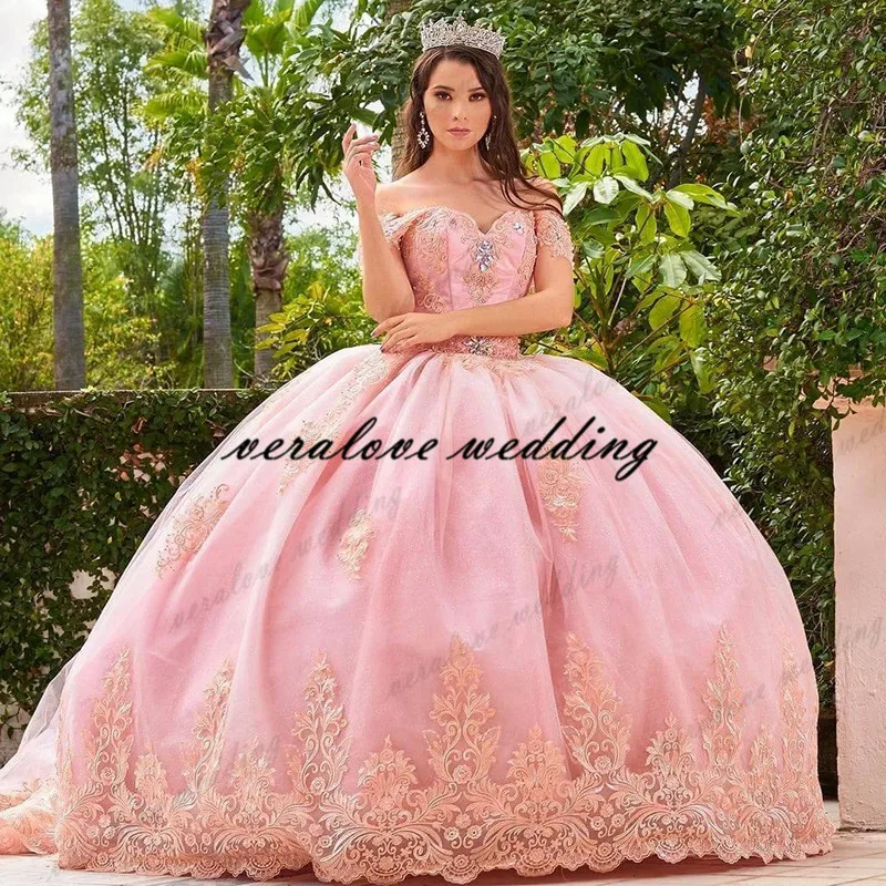 Pink Princess Ball Gown Quinceanera 