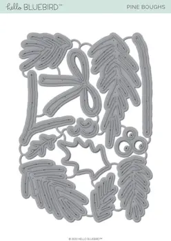 

Metal cutting dies pine boughs cut die mold decoration Scrapbook paper craft knife mould blade punch stencils die