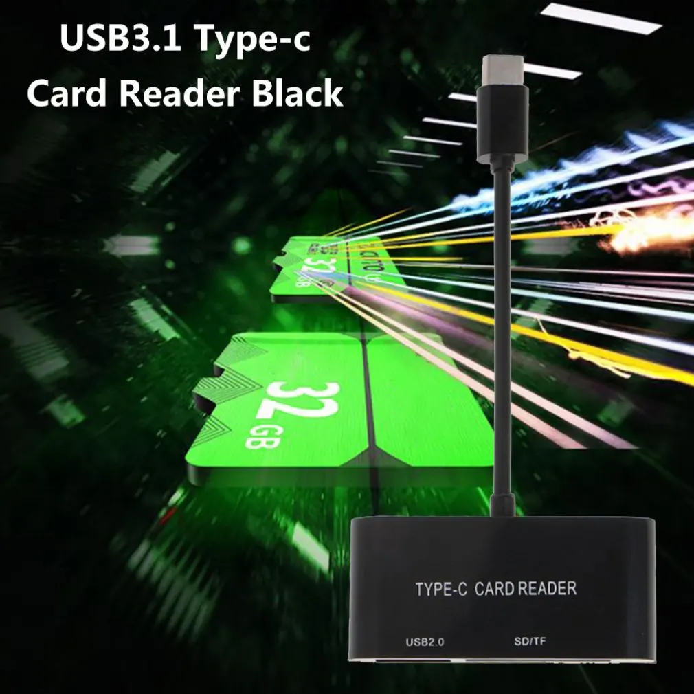 USB3.1 Тип C к USB2.0 комбинированный USB-C к Micro SD кард-ридер адаптер tf Macbook PC мобильный OTG для LeTV мобильного телефона