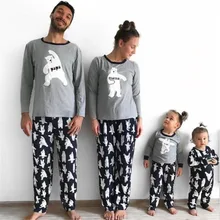 Family Matching Christmas Clothes Pajamas Sets Father Women Kid Baby Print Sleepwear Nightwear Xmas Pjs Suit Clothing Outfits