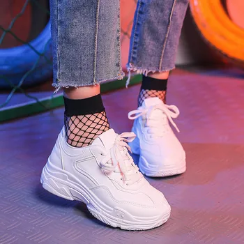 

Sneakers Shoes Women 2019 New Dad Shoes Sneakers Women White Shoes Trainers Women Lace-up Comfortable Shoe Female MA-194