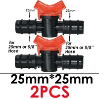 SPRYCLE Waterstop Barb Connector Mini Valve 16mm 20mm 25mm 4/7mm 8/11mm Drip Irrigation Garden Hose 1/4 1/2 3/4 Watering System 2