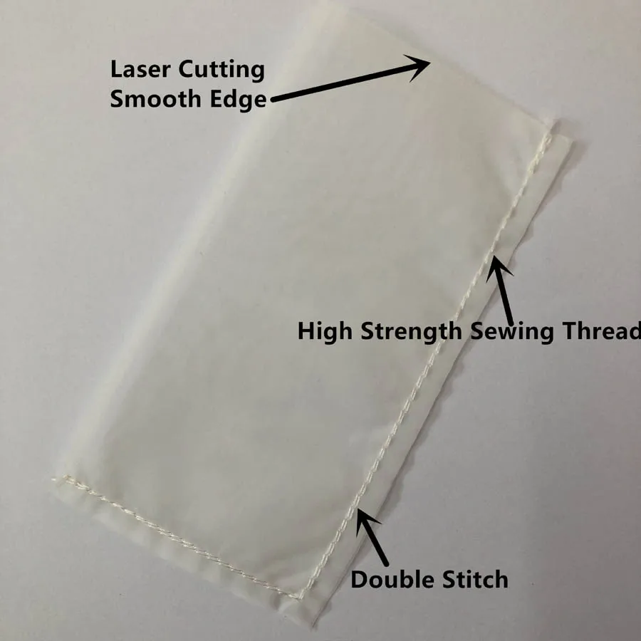 5pc s 25/45/90/120/160/190 micron 2.5x4.5 inch Nylon Mesh Rosin Press Tea Rosin Filter Bags for Heat Press Machine 6