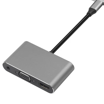 

Type-C to HDMI / VGA Converter Charging o USB 5 in 1 Docking Station