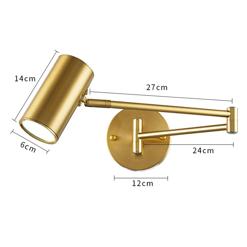 modern rocker wall lamp LED bedroom indoor lighting for living room bedside lamps study room adjustable wall light Loft decor led light led wall lamp wall light