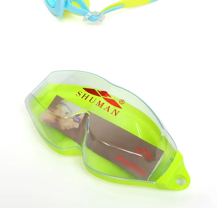 Shuman детские плавательные очки Водонепроницаемый высокой четкости, из вельвета, для мальчика, с рисунком из мультфильмов для девочек Дайвинг оборудование для плавания детские плавательные г