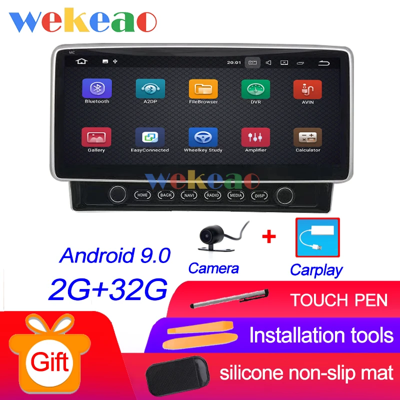 Android Car Radio Универсальный Широкий экран 10,2" Android 9,0 автомобильный Dvd мультимедийный плеер для Nissan Volkswagen Skoda Toyota радио Automotivo - Цвет: Android Car Radio
