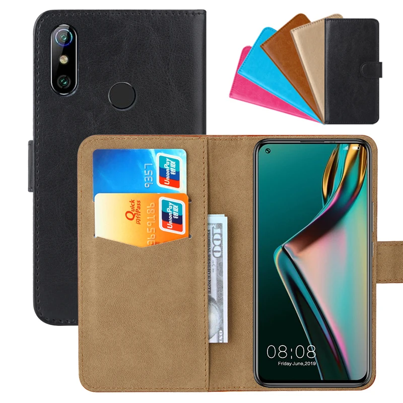 Роскошный чехол-бумажник для Elephone U3H откидной Чехол из искусственной кожи в стиле