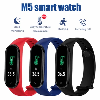 

M5 Bluetooth Smart Watch Men Women Sports Watches Heart Rate Blood Pressure Fitness Tracker Smart Bracelet Band For IOS Android