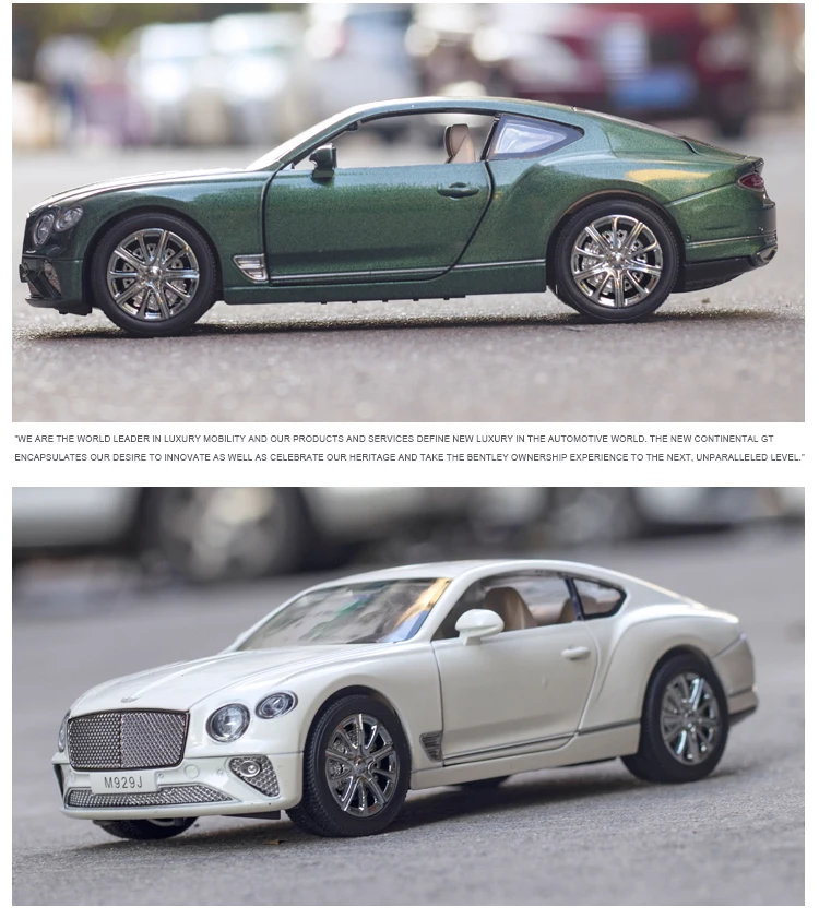 1:24 BENTLEY Continental GT Simulation Diecast Alloy Car Model Kids Toy Gift