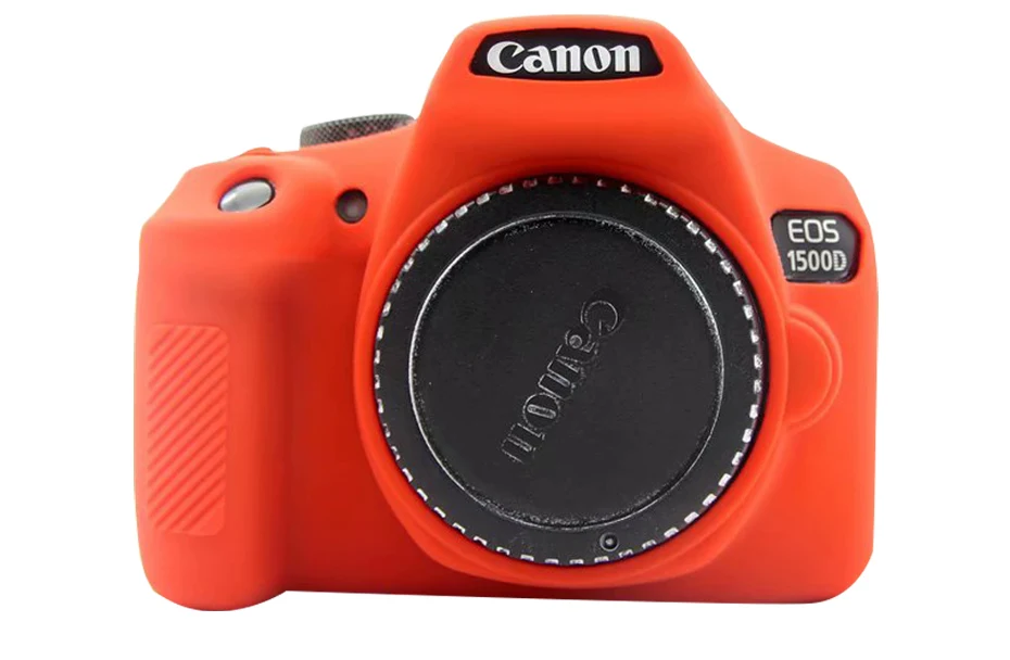 Оранжевый CAENBOO для Canon EOS 1300D 1500D сумка для камеры Мягкий силиконовый резиновый защитный чехол для корпуса чехол для Canon EOS 1300D 1500D сумка - Цвет: Оранжевый