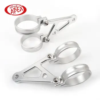 

High Quality CNC 54mm split size Black Motorcycle Headlight Brackets Fork Clamps Motorbike