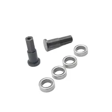 WPL – pièces de mise à niveau en métal, roulement de coupe d'essieu de tasse de direction avant, noir, argent, modèle 1/10 D12 RC