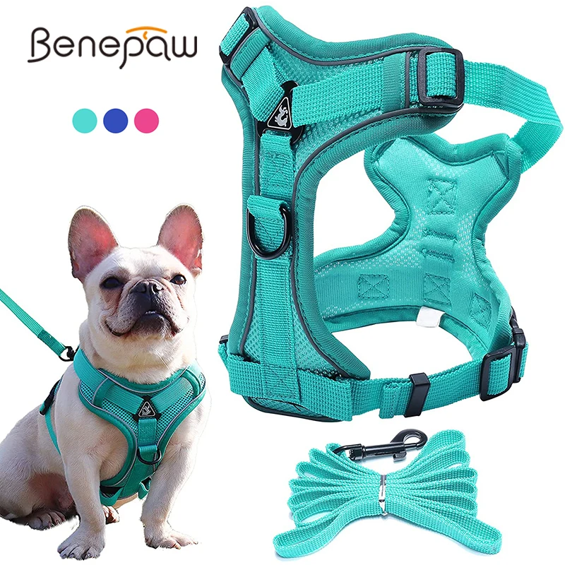 Benepaw Breathable No Pull Large Dog Harness Durable Reflective