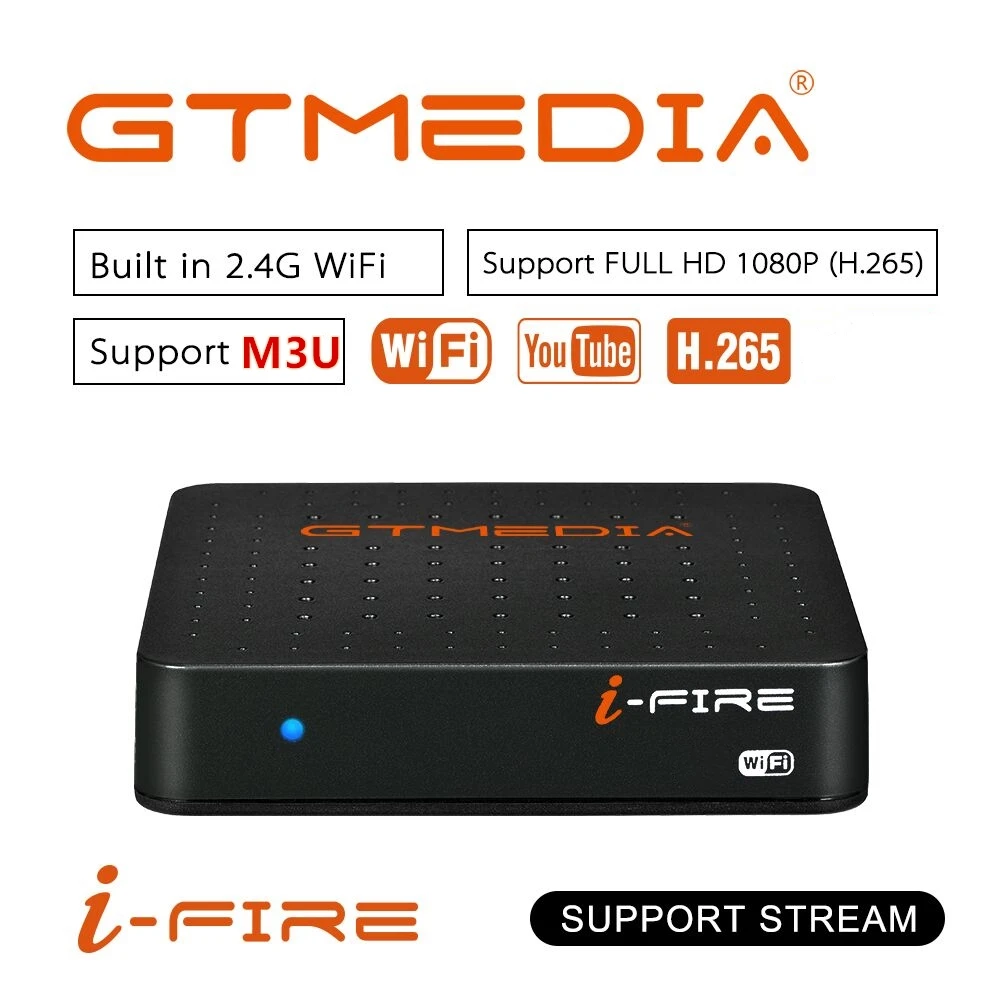 ТВ приставка GTmedia IFIRE 4K h.265 HDR STB Box Ultra HD WIFI Youtube телеприставка медиаплеер Поддержка