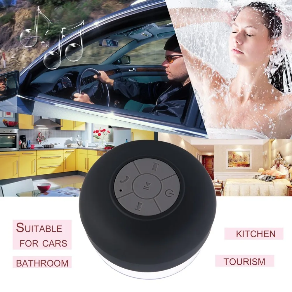 Портативный водонепроницаемый Bluetooth динамик беспроводной автомобильный Громкая связь прием вызова Музыка всасывания микрофон мини громкий динамик коробка Горячая