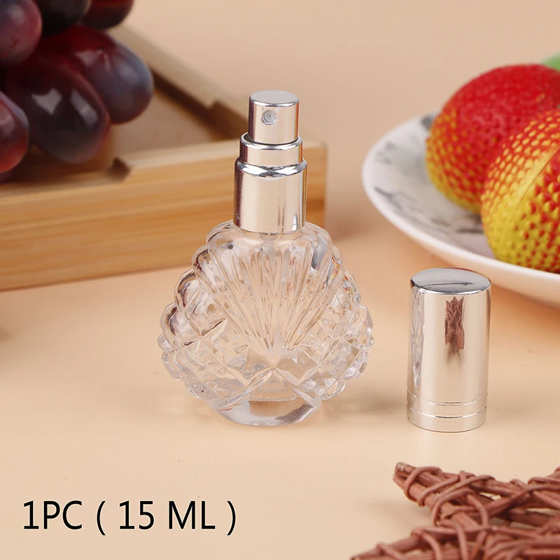 

15ml Travel Portable Clear Refillable Bottle Perfume Glass Empty Pump Bottle Spray Atomizer Cosmetic Containers