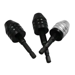 Mini mandril de broca keyless 0.3 8mm auto aperte ferramentas elétricas do dispositivo elétrico do aro dos bocados de broca 1/4 "encanta a troca rápida da haste converte